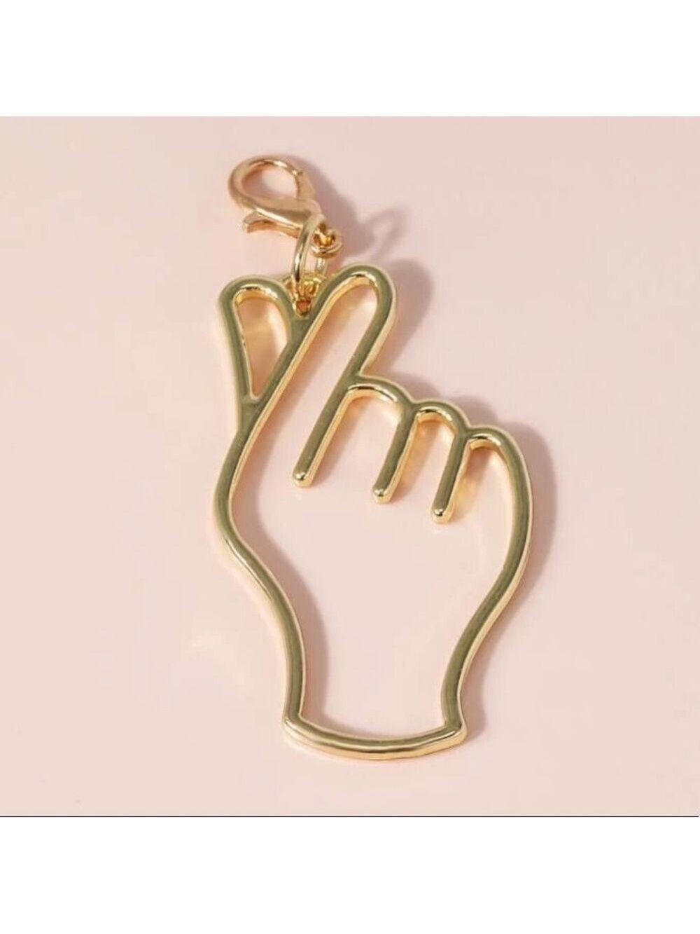 Finger snap gesture fashion gesture keychain
